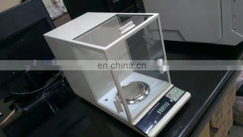 (ESJ-200-4) new lab balances 0.01mg/0.1mg gold weighing scales 0.00001g /0.0001g