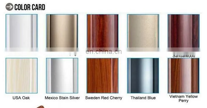 Shining polished anodizing color champagne aluminium profile