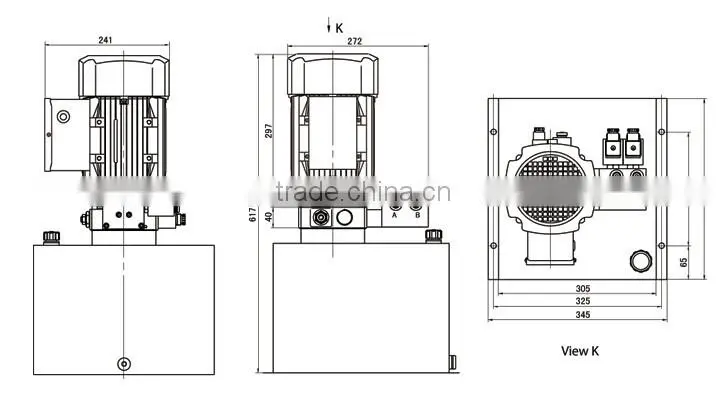 Power Units For Double-scissors Lift,hydraulic power unit for material handling
