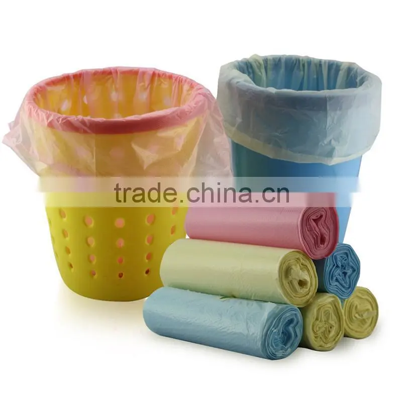 Professional high quality hdpe drawstring garbage bag with low price