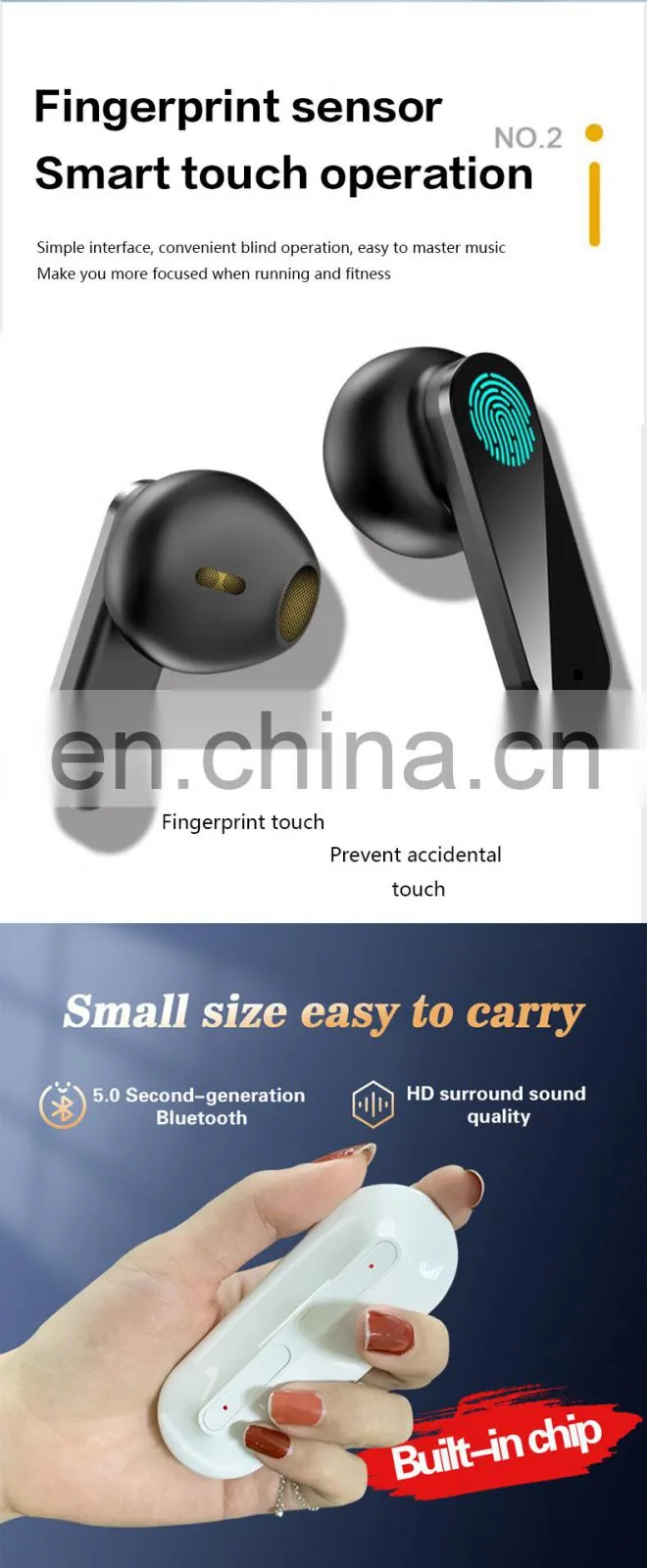 Headset BT Earphone K2 OEM 2021 New Product LED Amazon Hot sale Sports TWS wireless headphone wireless earbud Drop shipping