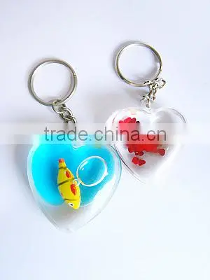 Promotional Cubic Shaped with Dice Acrylic Keychain, Wholesale Plastic Keyring