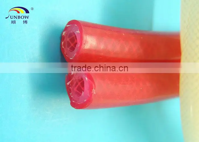High Temperature High Voltage Resistant Food Grade Clear Silicone Braided Tube