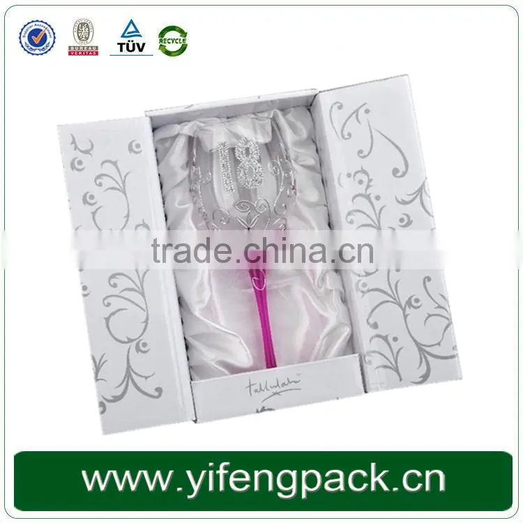 Full Color Logo Printed Wine Bottle And Glass Box
