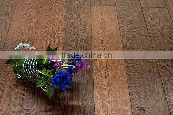 black walnut color oak engineered timber flooring