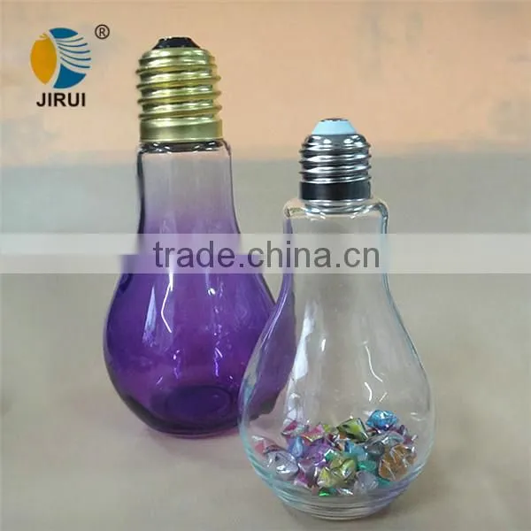 850ml lamp shape glass bottle with screw top