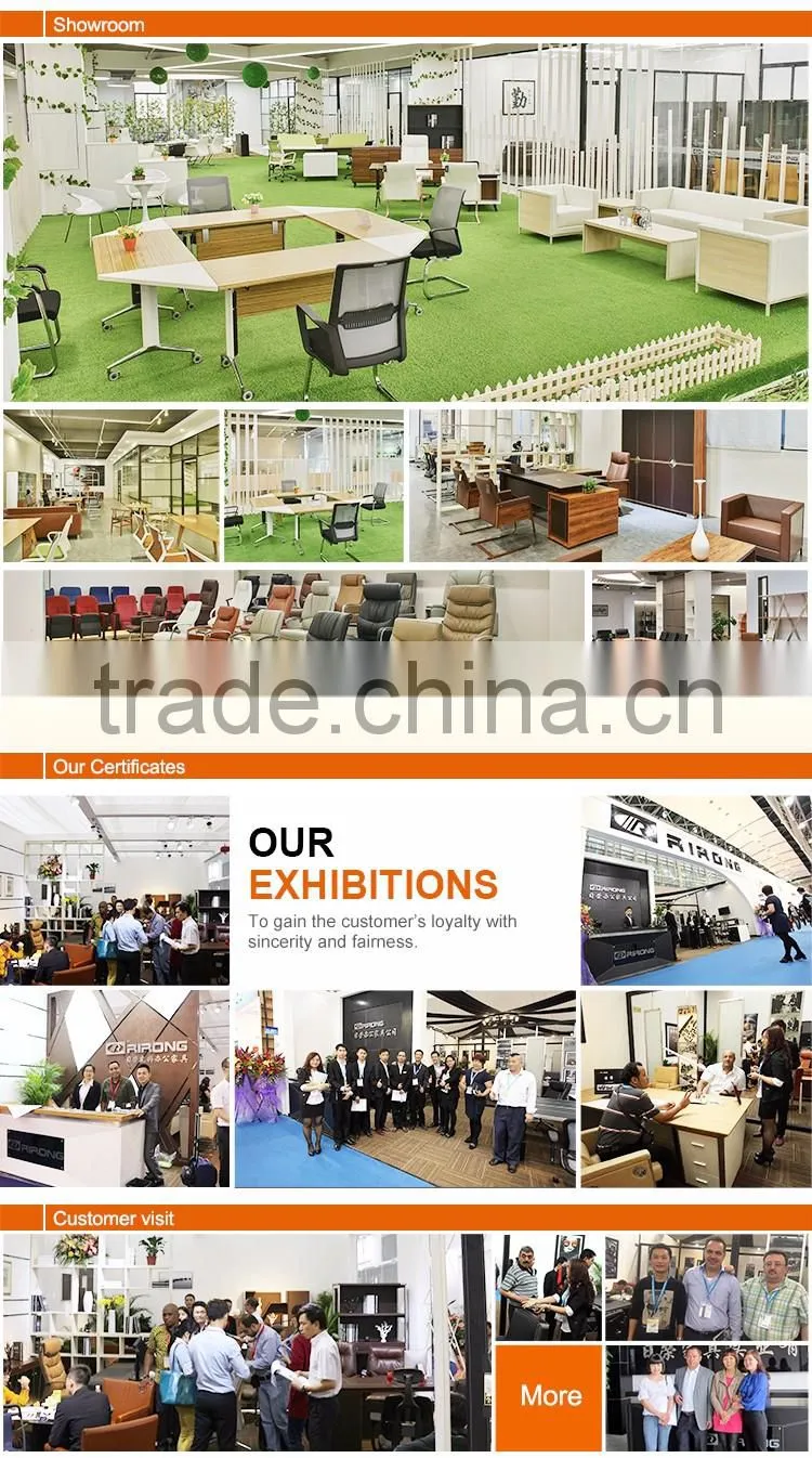 Customized director executive office table wooden 1.8m office computer laptop desk with cabinet