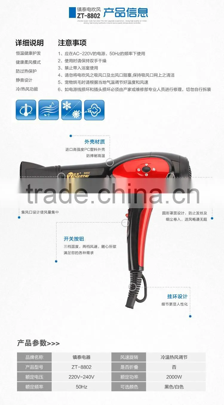 Super Turbo Hair Dryer Diamond Professional Hair Dryer