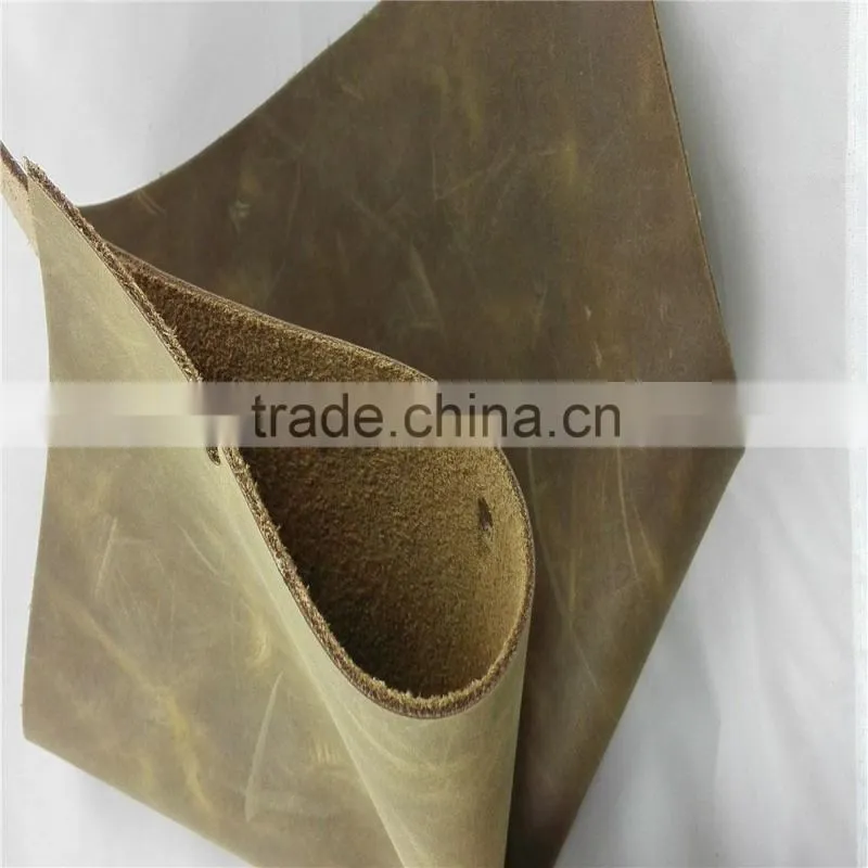 Vintage leather Cow shoes & bag Leather for shoes