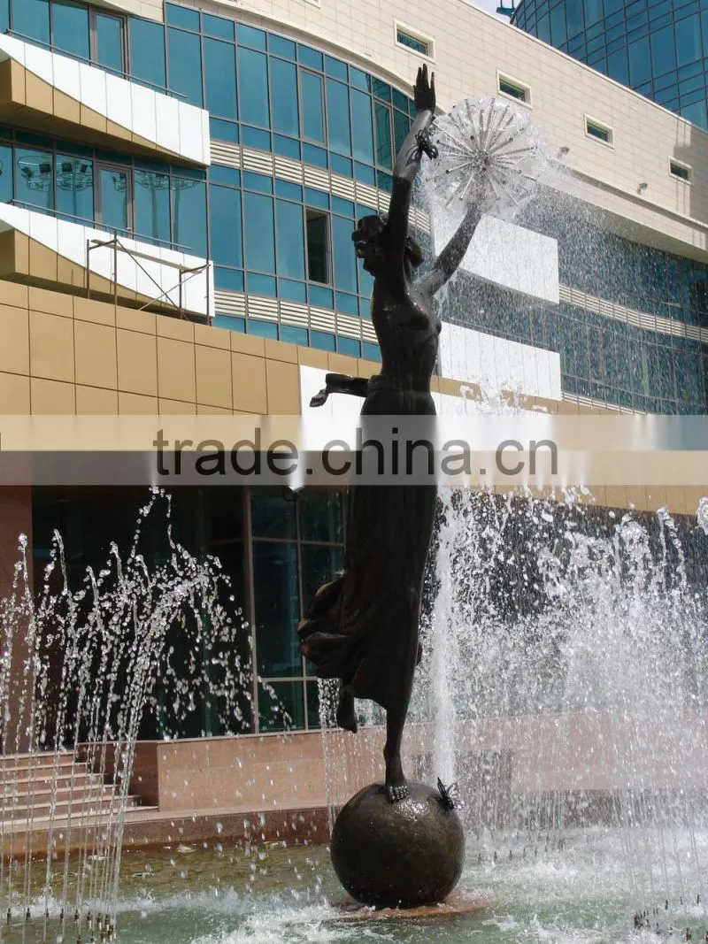 2016 New High Quality Metal Stainless Steel Water Fountain Statue Dandelion Tree Fountain Sculpture