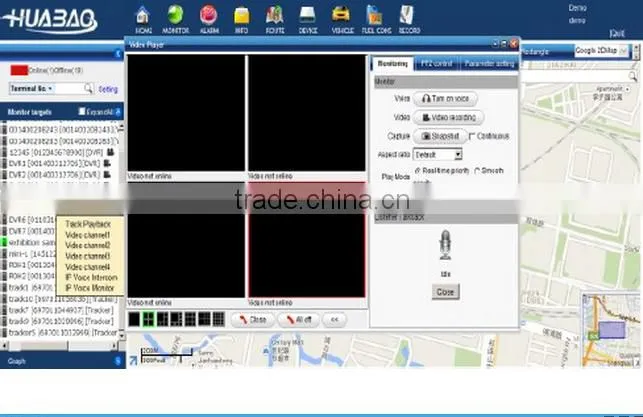 GPS 3G 4ch MDVR Vehicle mobile DVR with free CMS software CE certificate