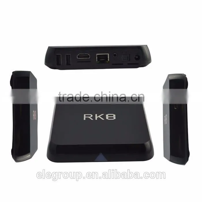 RK8 Android 5.1 TV BOX RK3368 64bits Octa core 2GB/8GB BT 4.0 2.4G/5.8G Dual Wifi AP6330 4K KODI Full Loaded