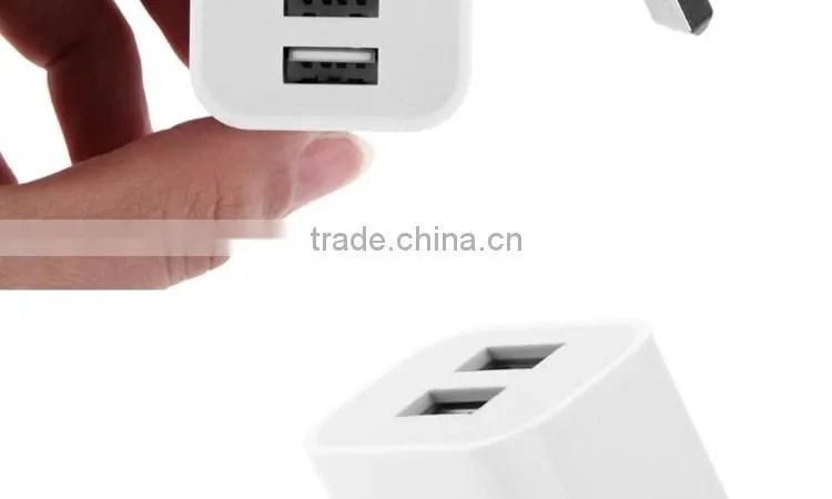 2016 trending products AU UK US EU plug USB travel charger 2.1A universal 2 Ports Dual USB wall charger for samsung