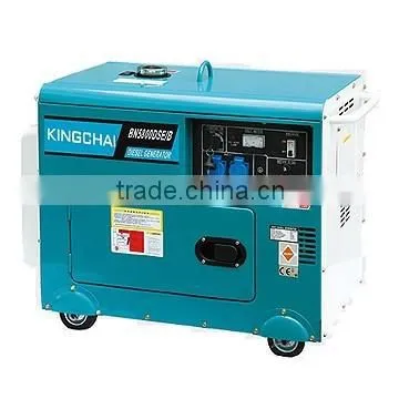 KINGCHAI 5kva air cooled diesel generator silent type 5kw Household Power Portable 186F Engine Generator