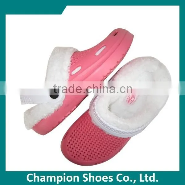 Kinds of Colorful Nursing Clogs with Fur