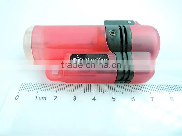 translucent refillable gas jet lighter torch lighter blue flame