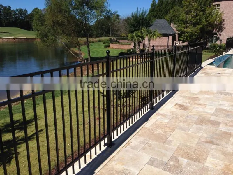 Used Auburn Concealed Fastener Wrought Iron Fence for Sale