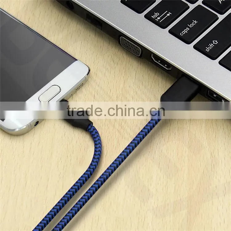Sturdy Nylon Braided Micro USB Charging Data Cable
