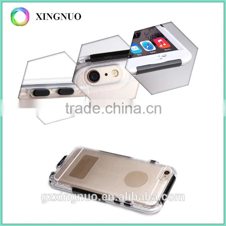 China supplier 2 in 1 PC + Silicone shockproof waterproof phone case for iphone6