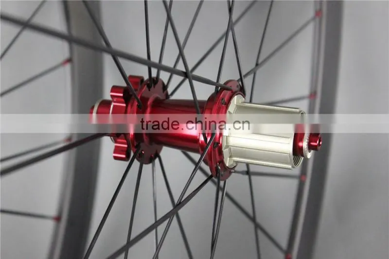 carbon bicycle disc wheelset ,700c 50mm clincher carbon disc brake wheels