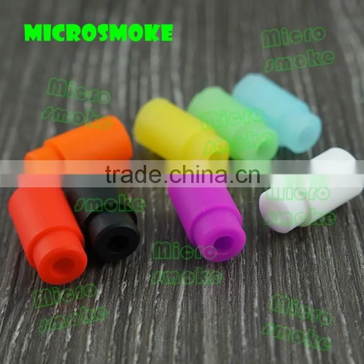 Microsmoke silicone mouthpiece wholesale electronic cigarette drip tip in silicone, e cig drip tips silicone drip tip