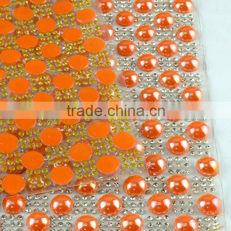 Cheaper Price Wholesale Iron-on Ceramic Rhinestone Trimming Mesh Rolls, Cramic Stone Sheets Roll Net for Fashion Bag