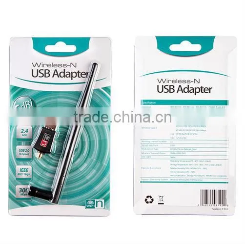 High power 6DBI 300Mbps Realtek 8192 Wireless Network LAN Adapter