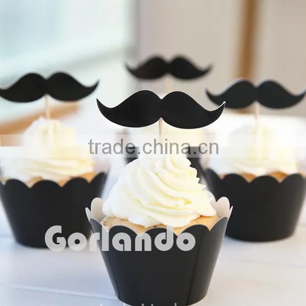 flag cupcake wood decoration cake picks
