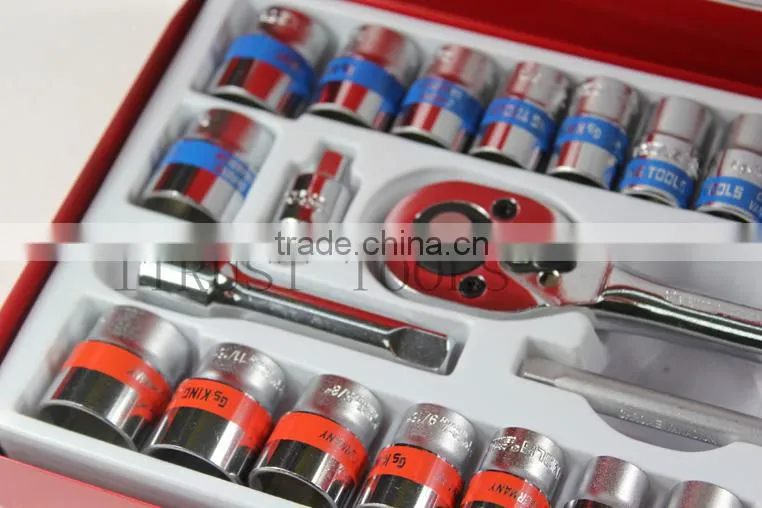 40PCS 3/8"and 1/4" Metal box socket set 2340AAM GS KING TOOLS made in china