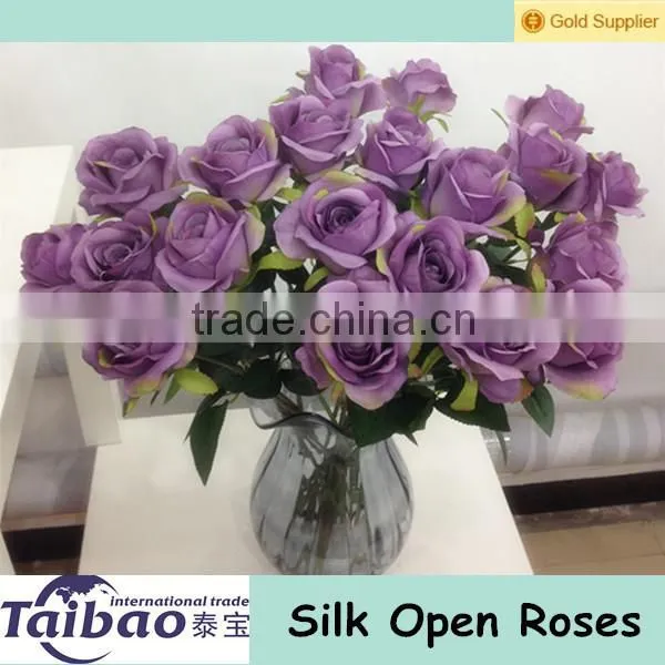 China wholesale single stem PU foam rose DIY artificial bridal flower bouquet