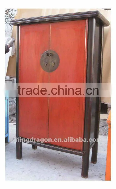 Chinese antique furniture Shandong Qiu wood Nuddle two door Cabinet