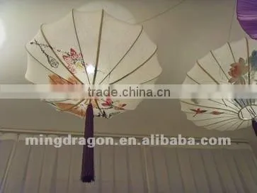Chinese antique furniture wash painting painting of flowers and birds in traditional Chinese style paper pendant lantern lamp