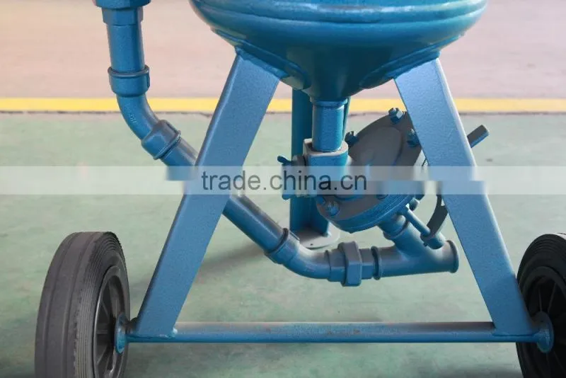 Dustless blaster machine sand pot