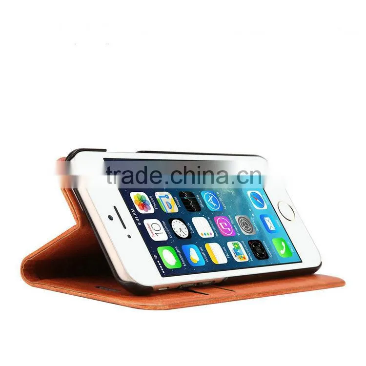 Real leather case for apple iphone 6 flip case, For Iphone 6 case New arrived 4.7 inch cover TPU+PC material