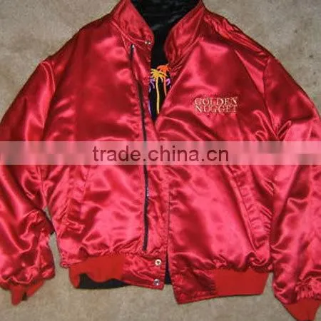satin jacket,custom satin jacket,fashion satin jacket