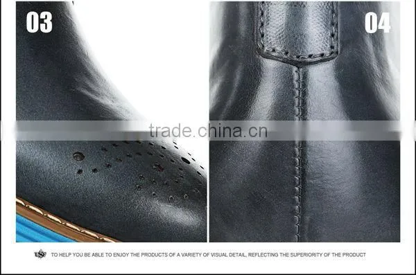 Good quality men leather boots for winter