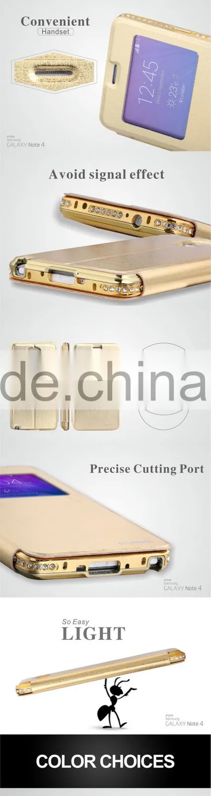 Filp Leather Phone Case for Samsung Note 4