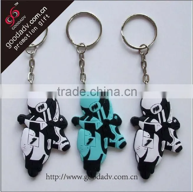 Cheap custom soft pvc rubber keychains in bulk for promotion