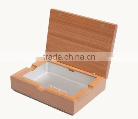 Square bamboo ashtray wholesale