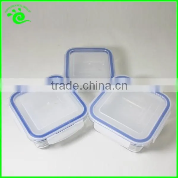 Square Thermo Airtight Glass Food Container With PP Lid