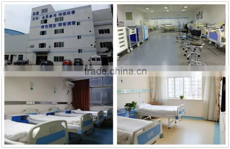 Guardrail Scalable Metal Patient Transfer Trolley
