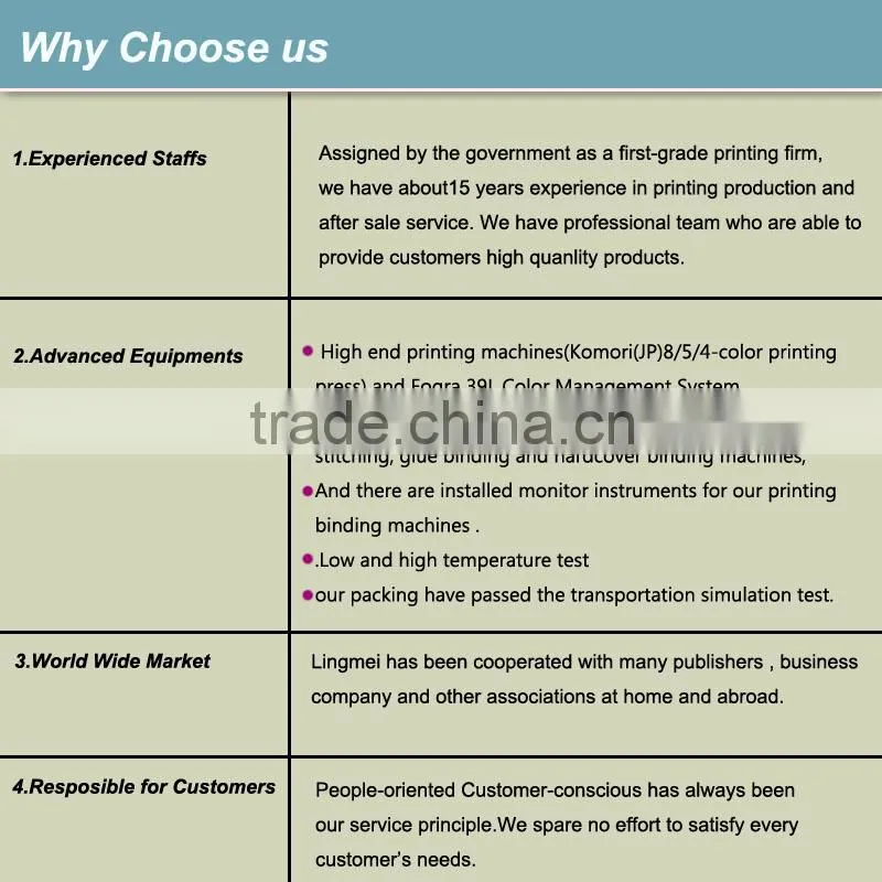Quality Custom Color Softcover CookBook Professional Printing in China
