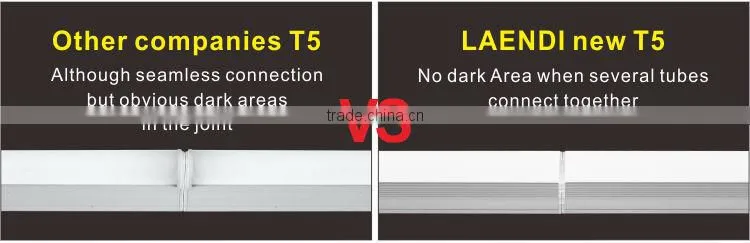 Energy saving 1200mm 18W Green Environment protecting Modern appearance New T5 LED Fitting No dark area when connect together