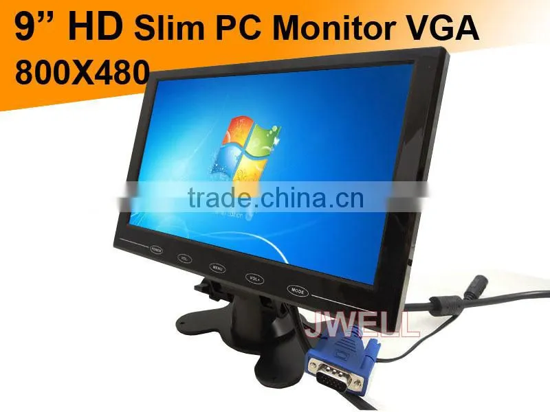 9 inch Ultra slim stand-alone VGA LCD monitor with digital screen