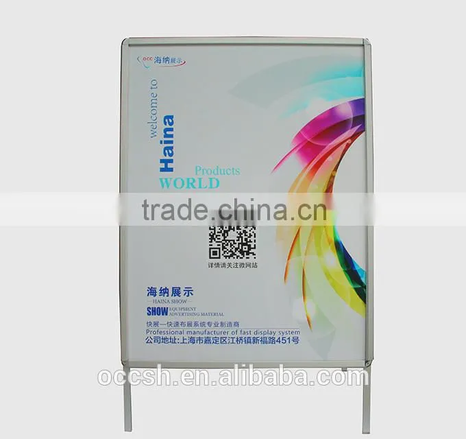 Plus Size A Frame Aluminum Poster Frame Banner Stand Snape