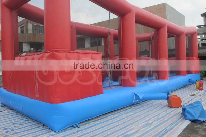 adult Inflatable wipeout obstacle course for sale/ inflatable big baller games