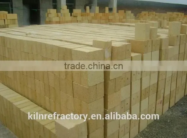 Al2O3 65% High refractoriness fireproof high duty straight high alumina brick for glass kiln furnace