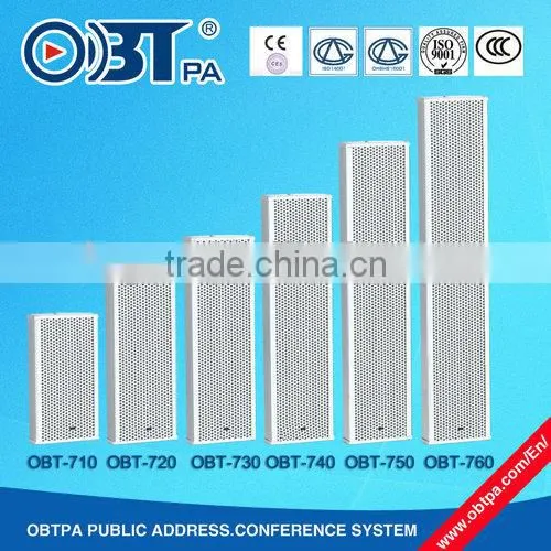 OBT-750 (Big big power) Made in china high quality outdoor column speaker/high tone loudspeaker for pa equipment