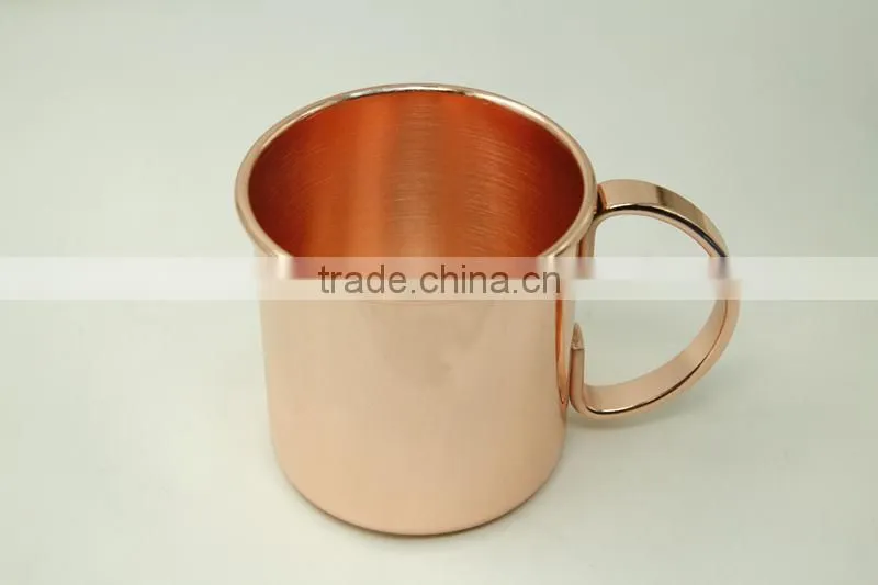 Hot sale pure coper manufacturer moscow mule copper solid mug