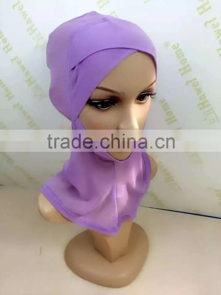 C075 new criss cross thin net ninja inner underscarf with slim face design